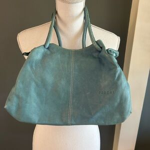 Vintage Turquoise Ferchi Leather Women's Bag